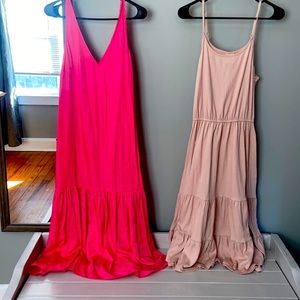 Sleeveless Pink Summer Dresses BOGO